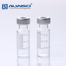 Accept custom logo Crimp top hplc glass vial 2ml for gas chromatography